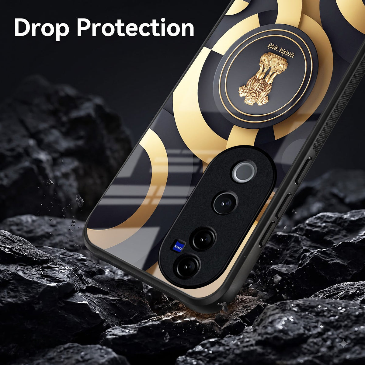 Vivo V40 Pro 5G Royal Emblem Acrylic Glass Back Case
