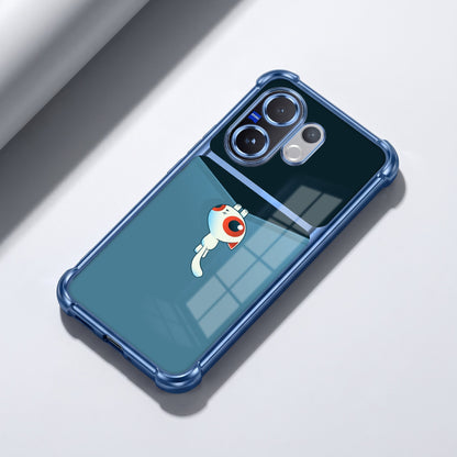 Vivo V60 5G Cute Cyclops Monster Dual-Tone Transparent Airbags Case