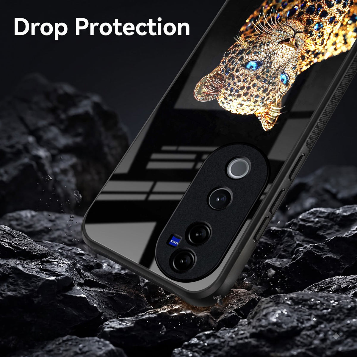 Vivo V40 Pro 5G Panther Acrylic Glass Back Case