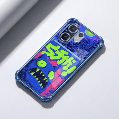 Vivo V60 5G Neon Monster Dual-Tone Transparent Airbags Case
