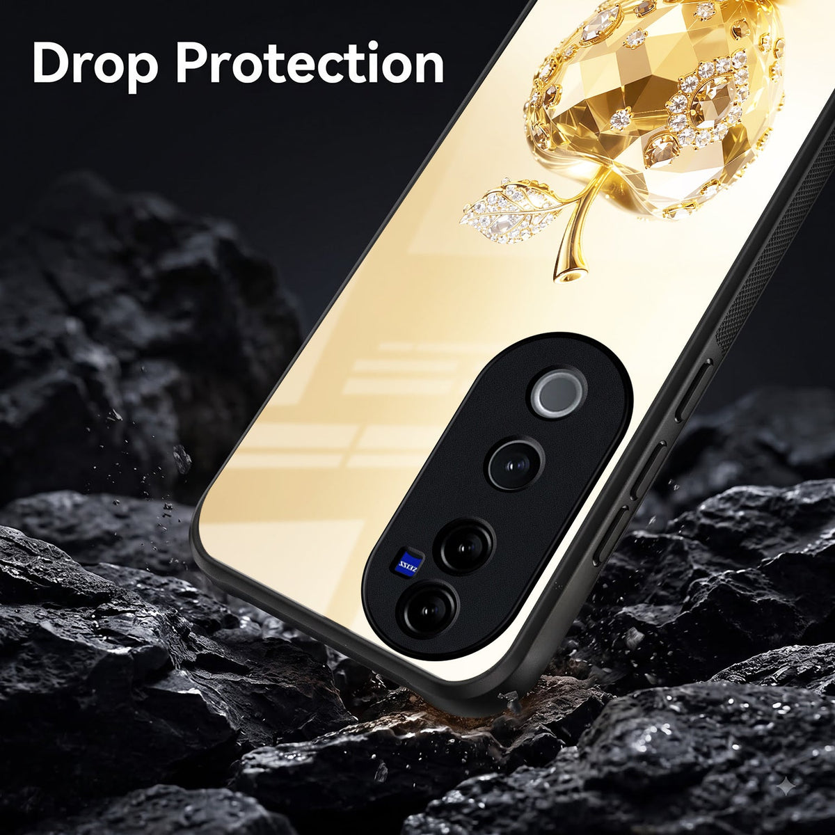 Vivo V40 Pro 5G Golden Apple Acrylic Glass Back Case
