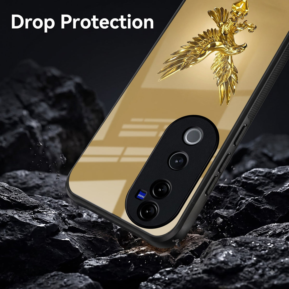 Vivo V40 Pro 5G Golden Eagle Acrylic Glass Back Case