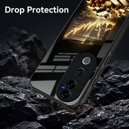 Vivo V40 Pro 5G Luxury Wealth Trader Acrylic Glass Back Case