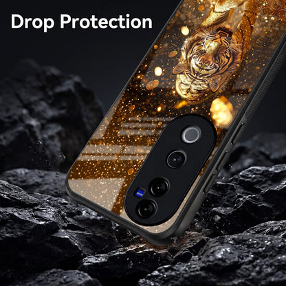 Vivo V40 Pro 5G Luxury Tiger Acrylic Glass Back Case
