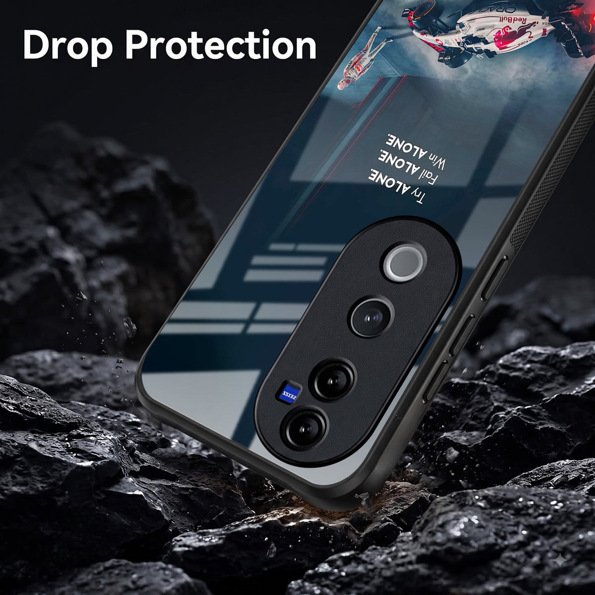 Vivo V40 Pro 5G Win Alone F1 Racing Acrylic Glass Back Case