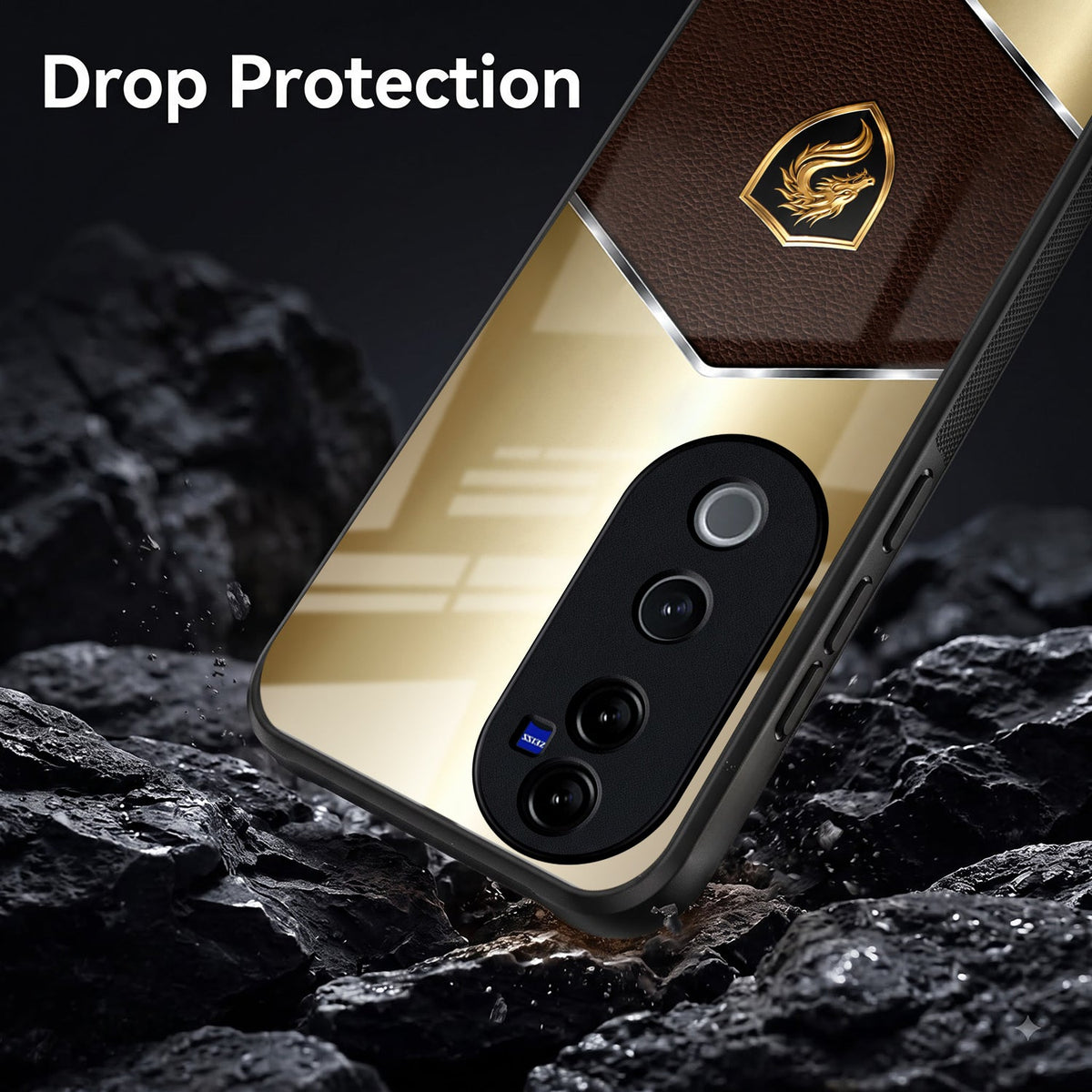 Vivo V40 Pro 5G Dragon Crest Acrylic Glass Back Case
