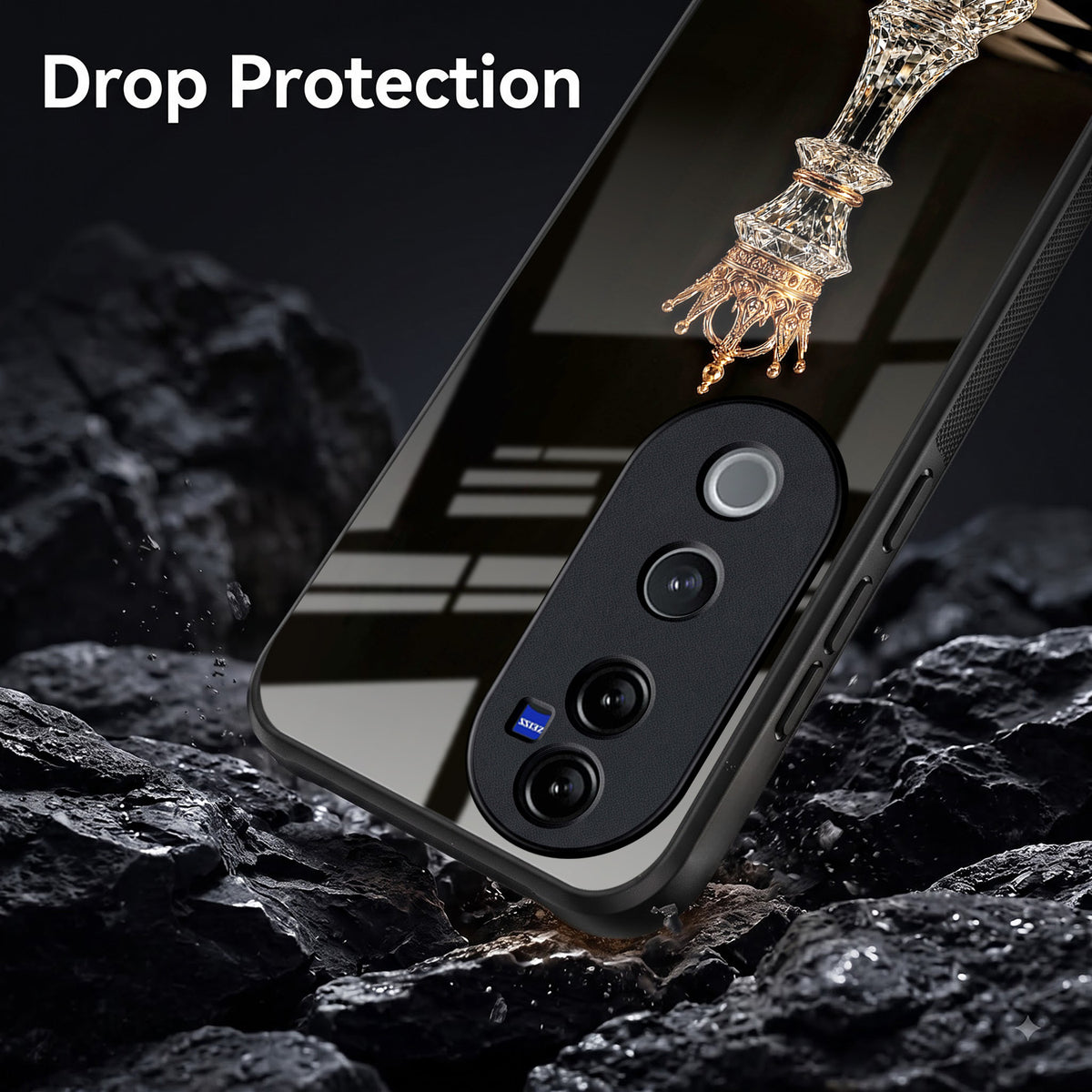 Vivo V40 Pro 5G Royal Chess King Acrylic Glass Back Case