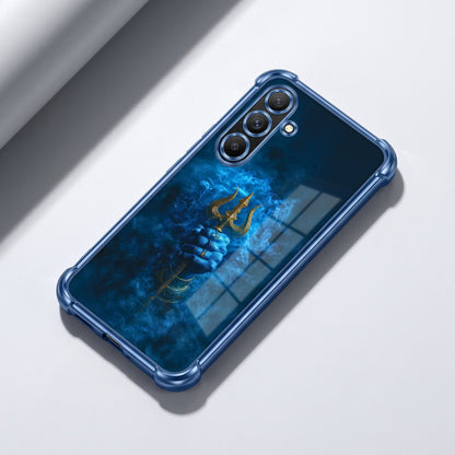 Samsung Galaxy A36 5G Premium Golden Trishul Airbags Printed Back Case