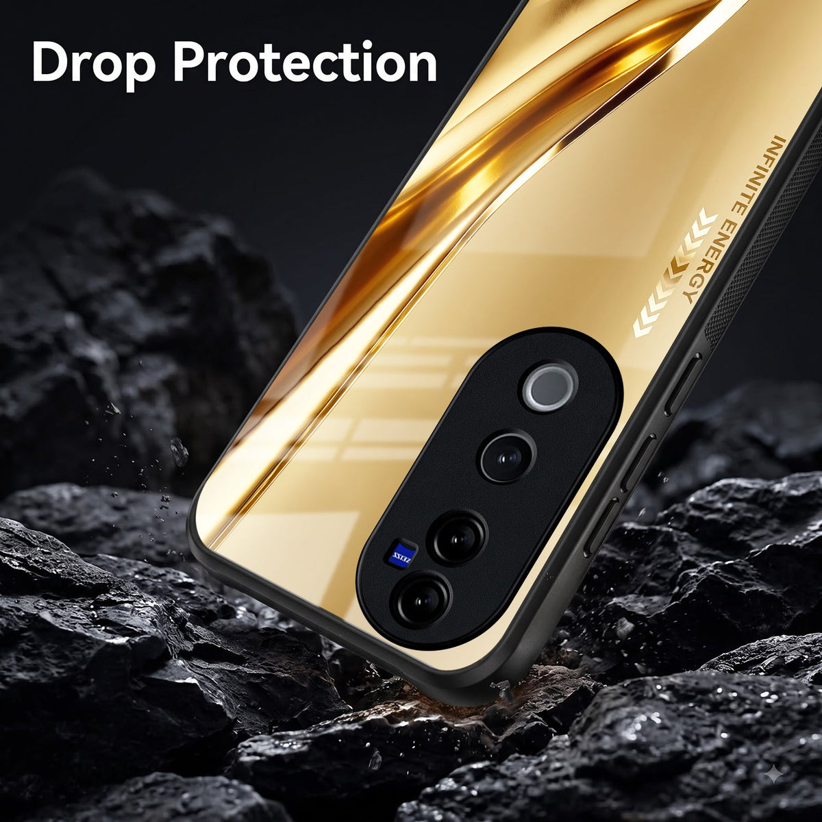 Vivo V40 Pro 5G Luxury Infinity Energy Acrylic Glass Back Case