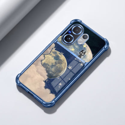Vivo V60 5G Moonlight Galaxy Dual-Tone Transparent Airbags Case