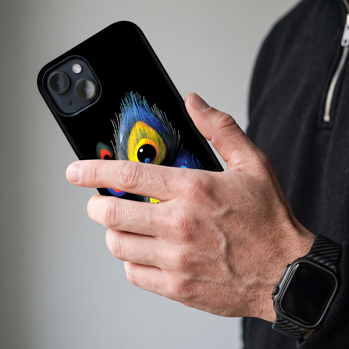 iPhone 15 5G Multi-Feather Peacock Protective Case