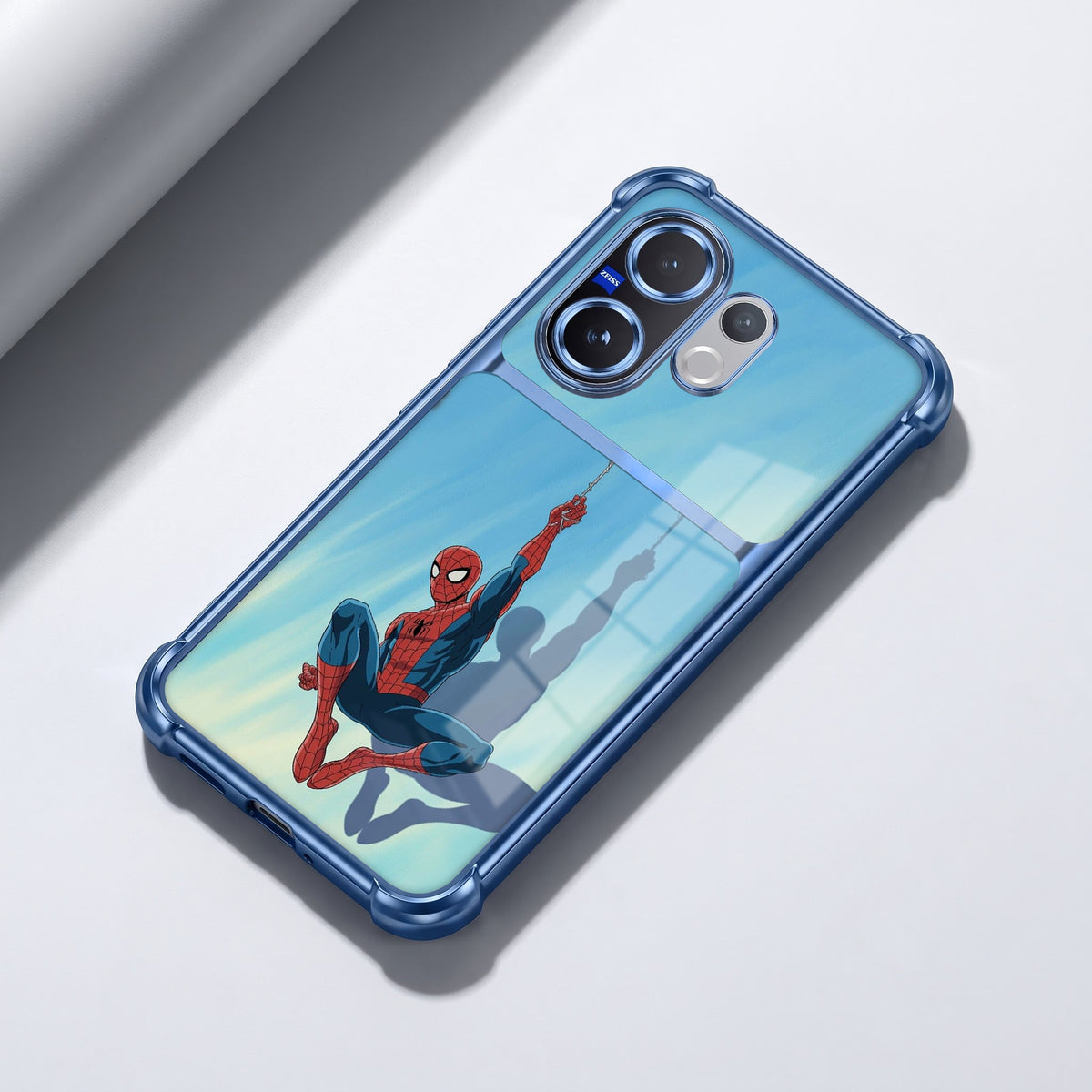 Vivo V60 5G Spiderman Dual-Tone Transparent Airbags Case