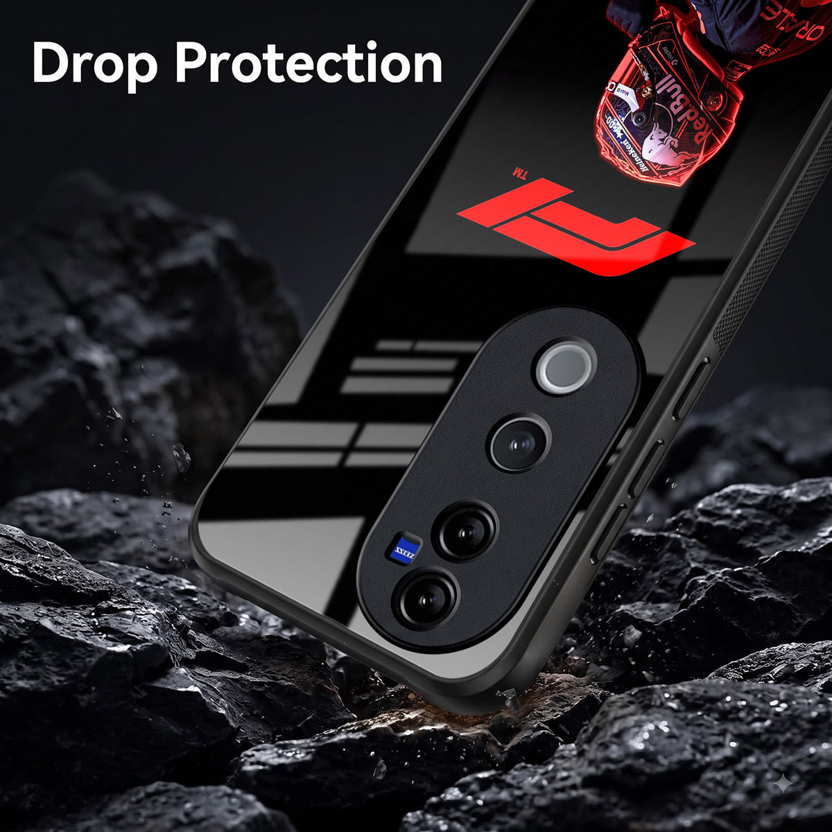 Vivo V40 Pro 5G F1 Racing Car Driver Acrylic Glass Back Case