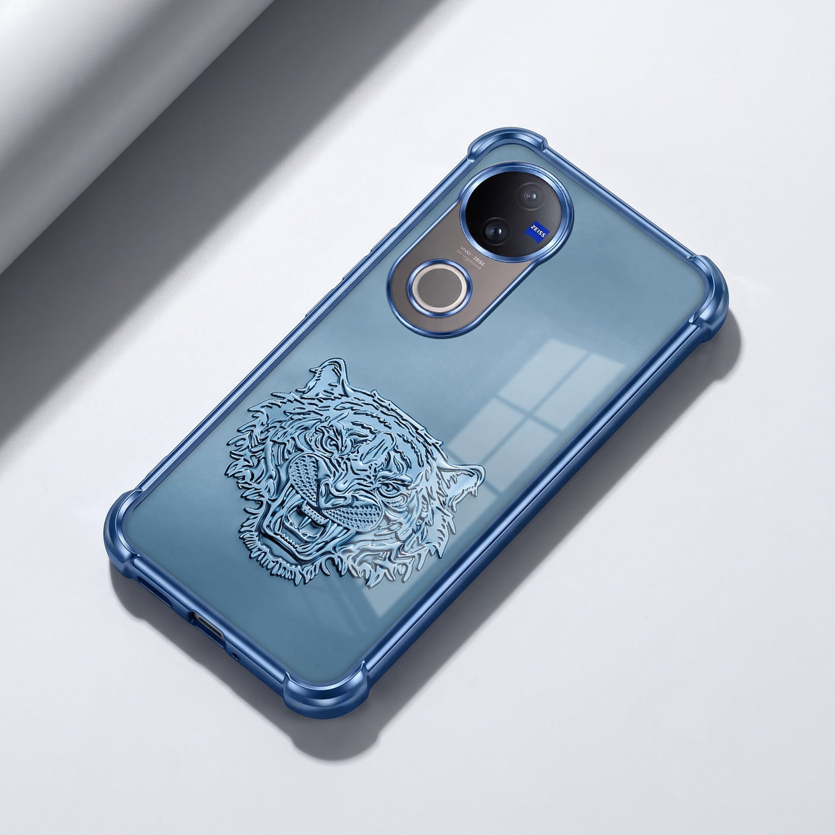 Vivo V50 5G Tiger Face Blue Airbags Printed Back Case