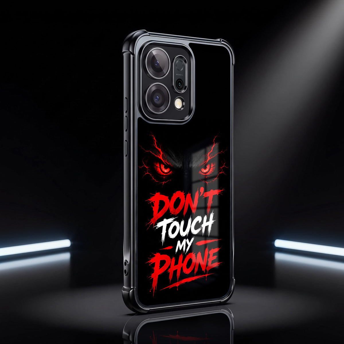 Oppo Reno 14 5G Don't Touch My Phone Airbags Printed Back Case