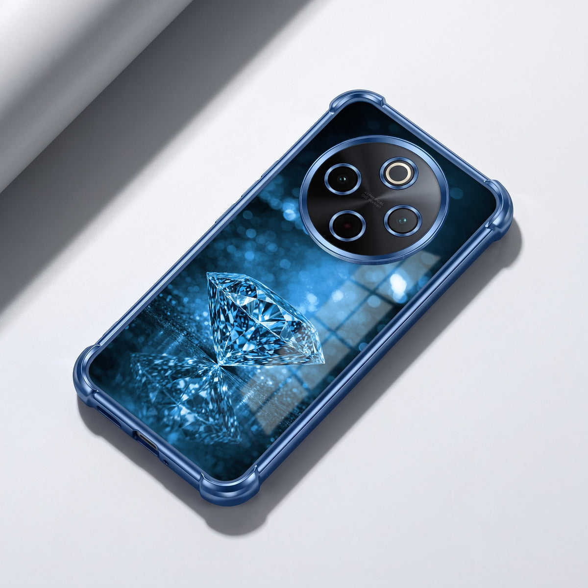 Vivo T4 5G Blue Diamond Airbags Printed Back Case