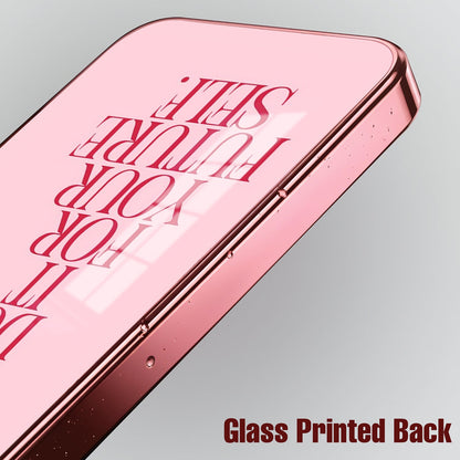 Redmi Note 15 Pro+ 5G Future Self Pink Electroplated Glass Phone Back Case