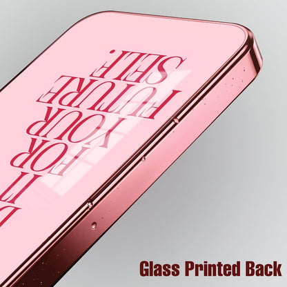 Vivo T5x 5G Future Self Pink Electroplated Glass Phone Back Case