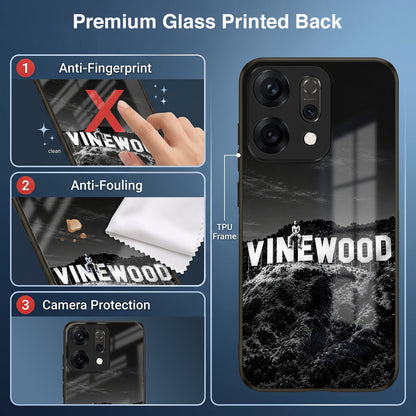 Oppo Reno 14 5G Premium Acrylic Shockproof Glass Back Case (Vinewood)