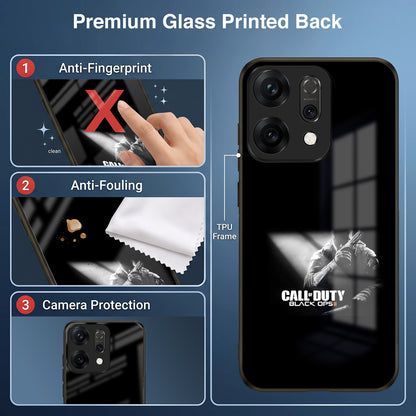 Oppo Reno 14 5G Premium Acrylic Shockproof Glass Back Case (Gamer Edition)
