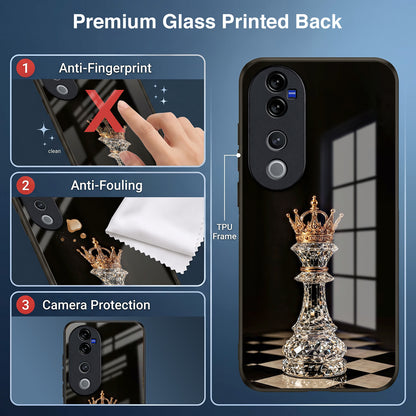 Vivo V40 Pro 5G Royal Chess King Acrylic Glass Back Case