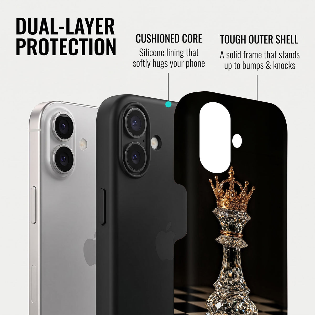 iPhone 16 5G Royal Chess King Proective Case