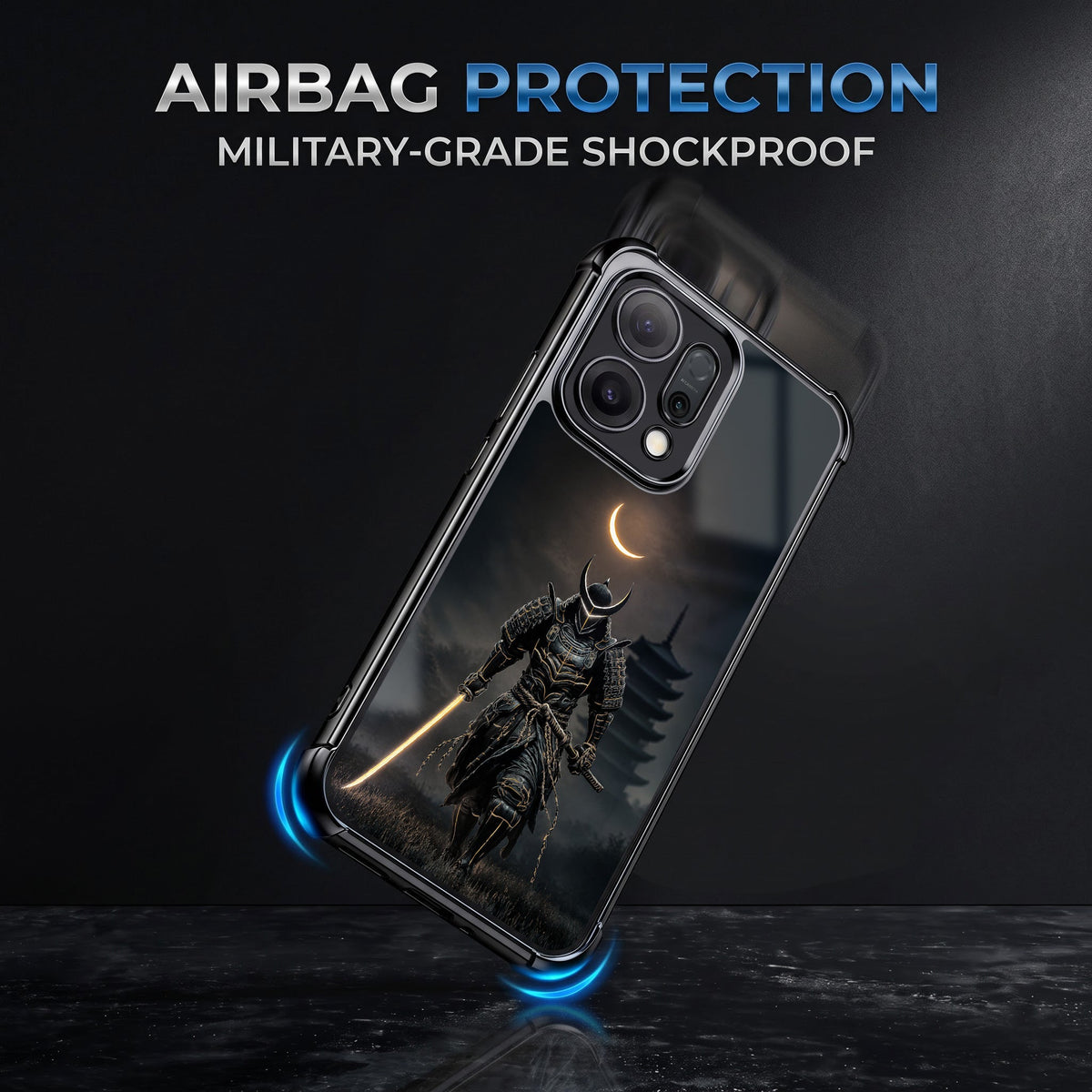 Oppo Reno 14 5G Samurai Warrior Airbags Printed Back Case