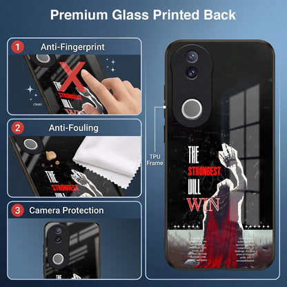 Vivo V50 5G The Strongest Will Win Acrylic Glass Back Case