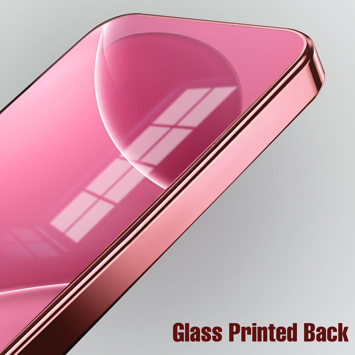 Vivo V70 5G Luxury Glossy Wave Pink Electroplated Glass Phone Back Case
