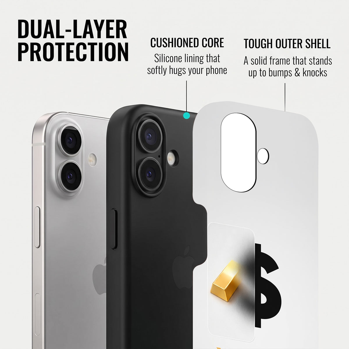iPhone 16 5G Luxury XAU/USD Protective Case