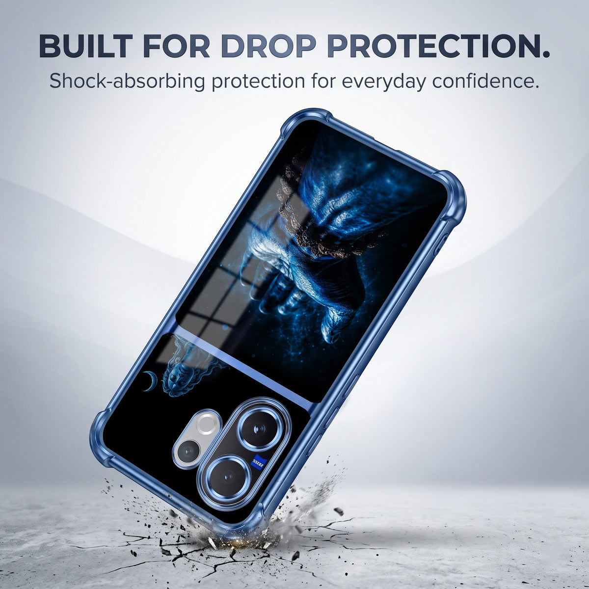 Vivo V60 5G Mahadev Divine Touch Dual-Tone Transparent Airbags Case