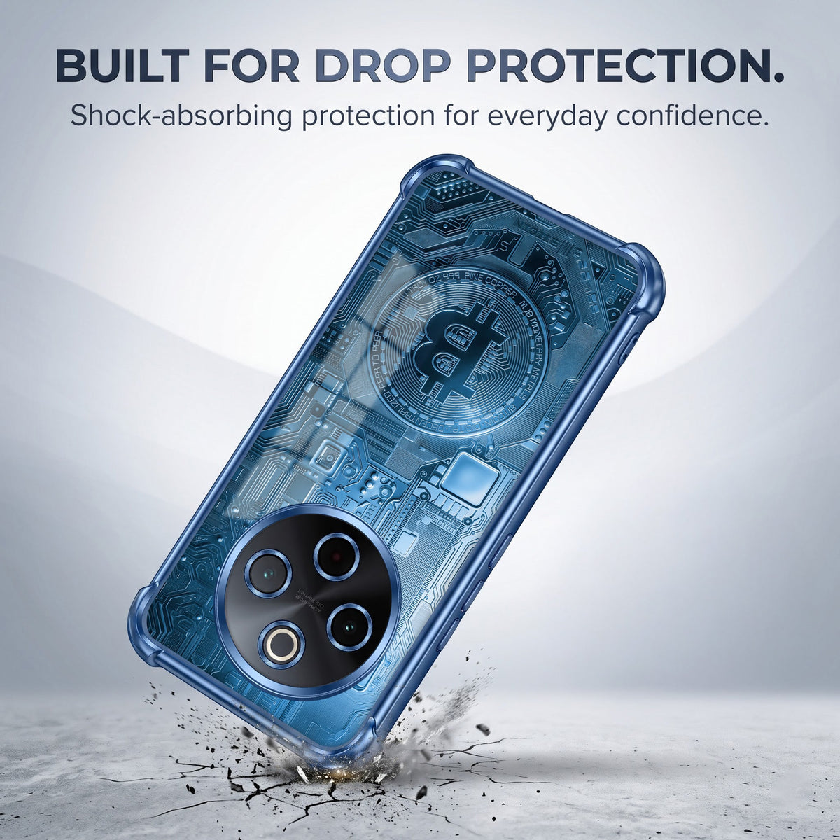 Vivo T4 5G Bitcoin Airbags Printed Back Case