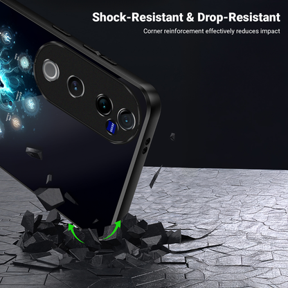 Vivo V40 Pro 5G Premium Acrylic Shockproof Glass Back Case (Meditation)