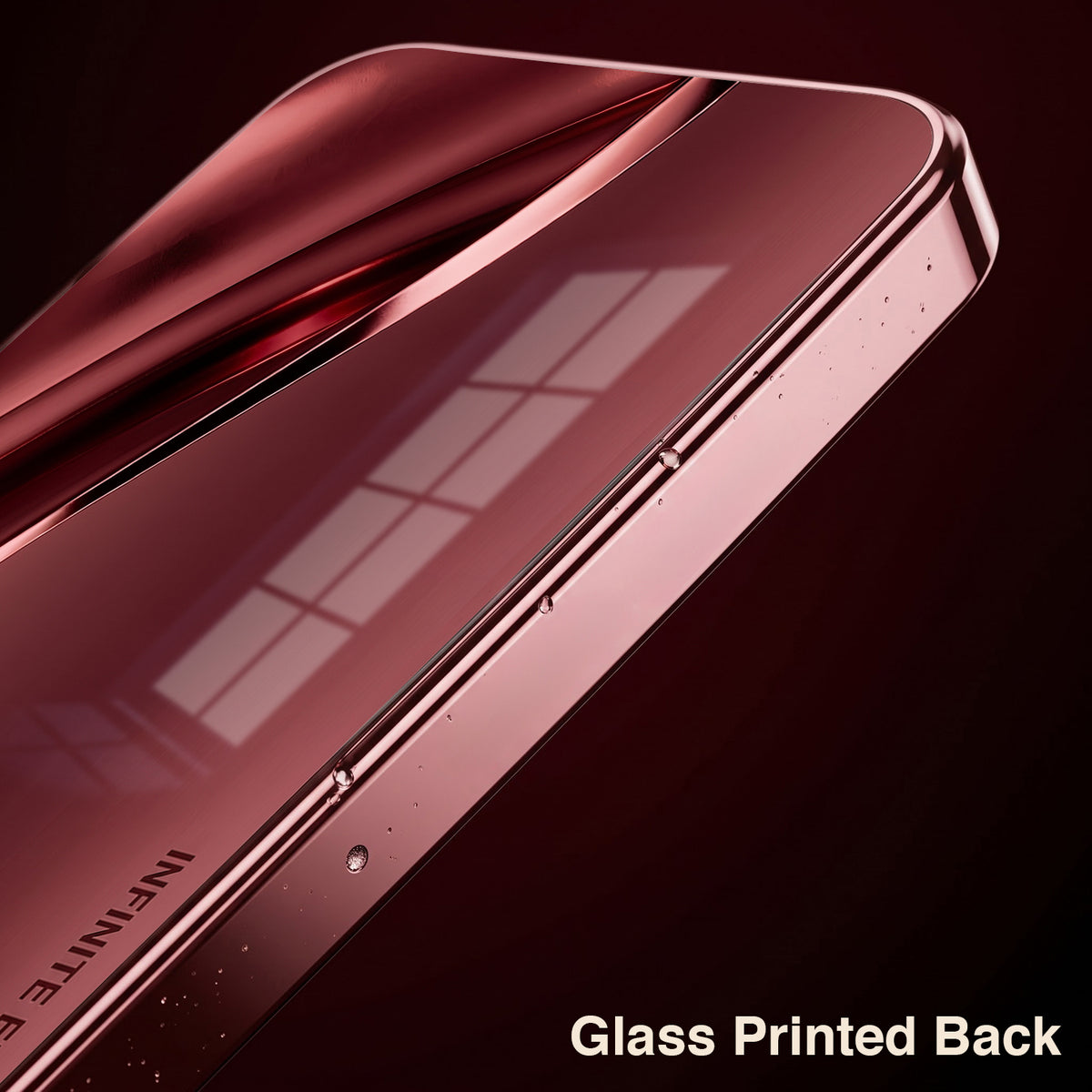 Vivo V70 FE 5G Infinity Energy Burgundy Electroplated Glass Back Case