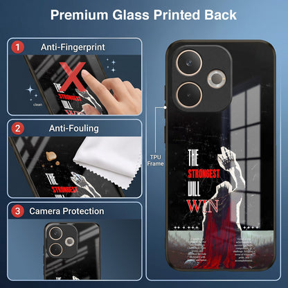 Vivo T4 5G The Strongest Will Win Acrylic Glass Back Case