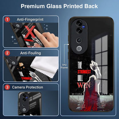 Vivo V40 Pro 5G The Strongest Will Win Acrylic Glass Back Case