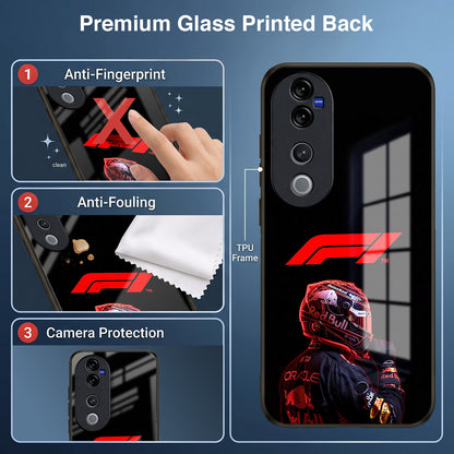 Vivo V40 Pro 5G F1 Racing Car Driver Acrylic Glass Back Case