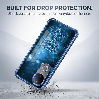 Vivo V50 5G Blue Diamond Airbags Printed Back Case