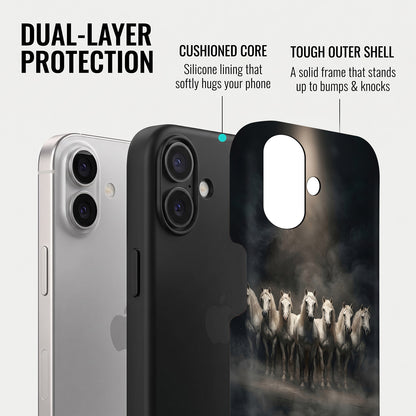 iPhone 16 5G Running Horses Protective Case