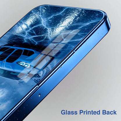 Vivo V70 FE 5G Ice Dragon GT Blue Electroplated Glass Phone Back Case