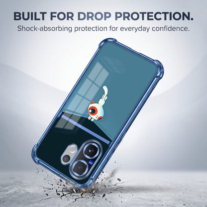 Vivo V60 5G Cute Cyclops Monster Dual-Tone Transparent Airbags Case
