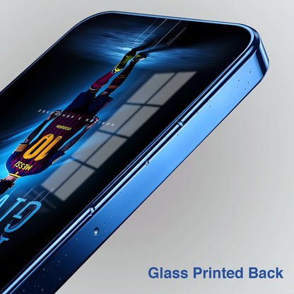 Vivo V60 5G Naver Give Up Blue Electroplated Glass Phone Back Case