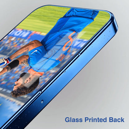 Vivo V70 FE 5G Born TO Make History Blue Electroplated Glass Phone Back Case