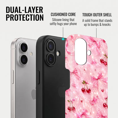 iPhone 16 5G Pink Cherry Blossom Protective Case