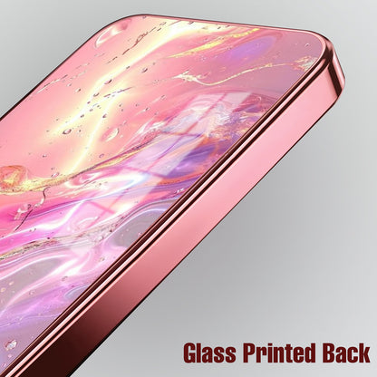 Vivo T4 5G Pearl Aurora Pink Electroplated Glass Phone Back Case