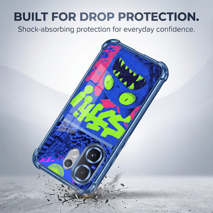 Vivo V60 5G Neon Monster Dual-Tone Transparent Airbags Case