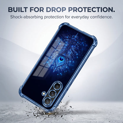Samsung Galaxy A56 5G Premium Peacock Feather Airbags Printed Back Case