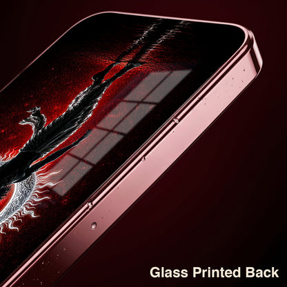 Oppo Reno 14 5G Crimson Divine Burgundy Electroplated Glass Back Case