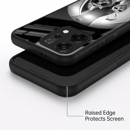 Oppo Reno 14 5G Premium Acrylic Shockproof Glass Back Case (Purrfect Duo)