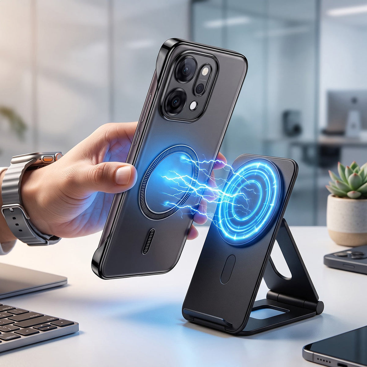 Oppo Reno 14 Pro 5G Frameless MagSafe Shockproof Case